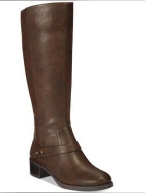 Easy Street Jewel Wide-Calf Riding Boots Brown 5.5M